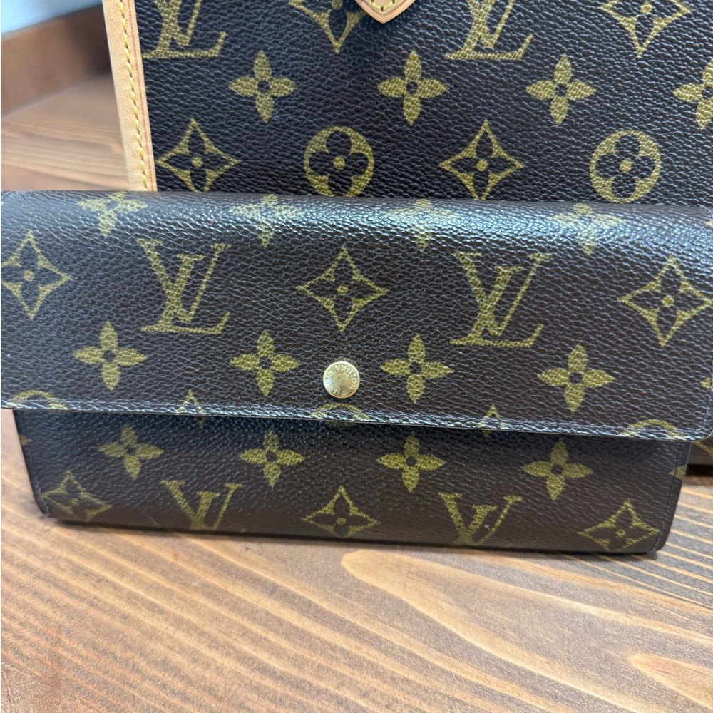 Louis Vuitton PoppinCourt Haute Brown Monogram Shoulder Bag AND wallet - Picture 5 of 16